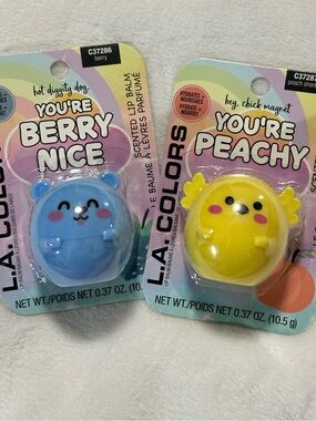 "Hot Diggity Dog" & "Hey, Chick Magnet" Scented Lip Balm Set